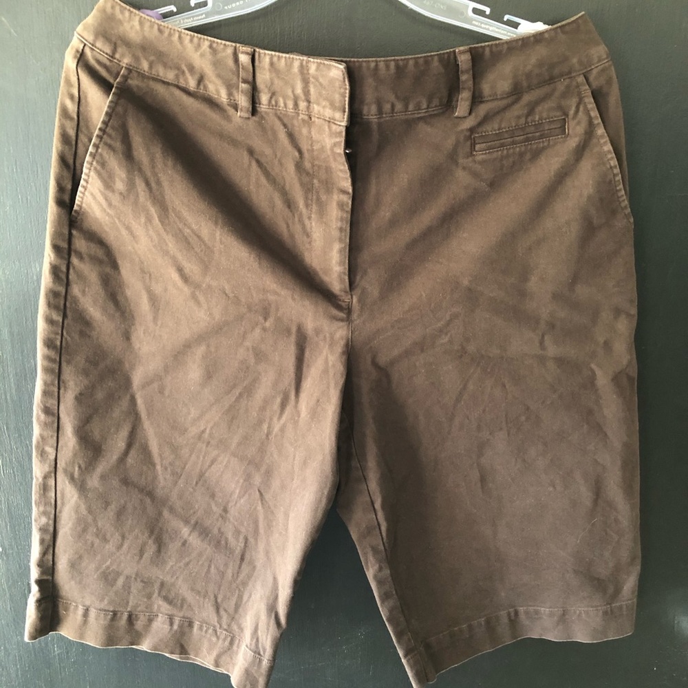 Brown Bermuda shorts